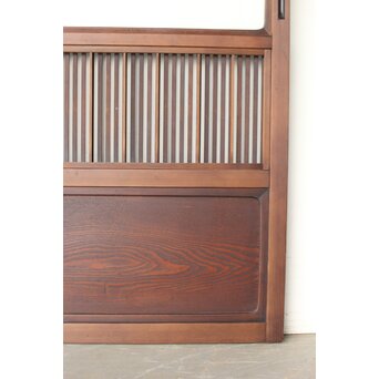 障子枠付 釘無細身格子戸 4枚1組　L1144 