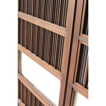 障子枠付 釘無細身格子戸 4枚1組　L1144 