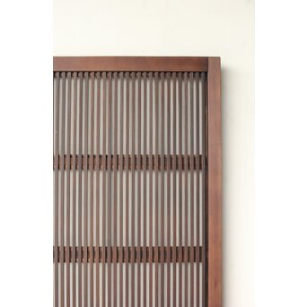 障子枠付 釘無細身格子戸 4枚1組　L1144 