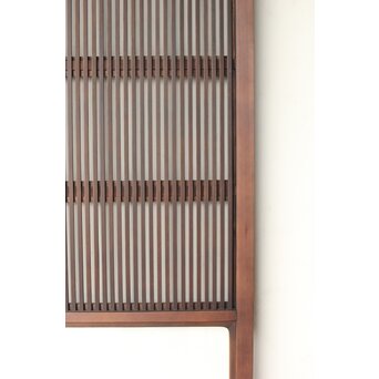 障子枠付 釘無細身格子戸 4枚1組　L1144 