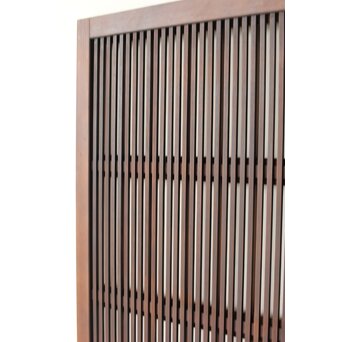 障子枠付 釘無細身格子戸 4枚1組　L1144 