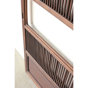 障子枠付 釘無細身格子戸 4枚1組　L1144 