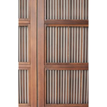 障子枠付 釘無細身格子戸 4枚1組　L1144 