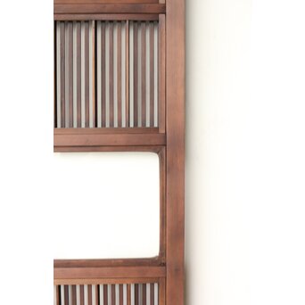 障子枠付 釘無細身格子戸 4枚1組　L1144 