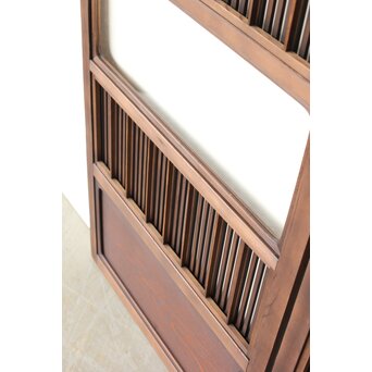 障子枠付 釘無細身格子戸 4枚1組　L1144 