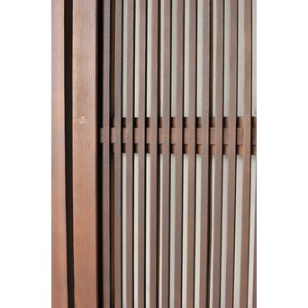 障子枠付 釘無細身格子戸 4枚1組　L1144 