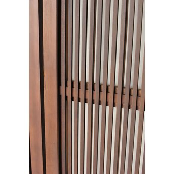 障子枠付 釘無細身格子戸 4枚1組　L1144 