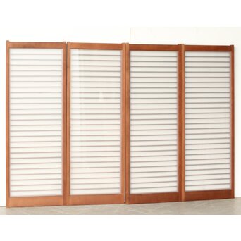 横桟書院 4枚1組　R0438 背面　ガラス面