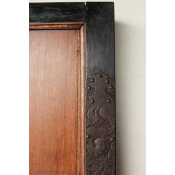 庄内手 鍾馗大鉄金具蔵戸　W0178Y 