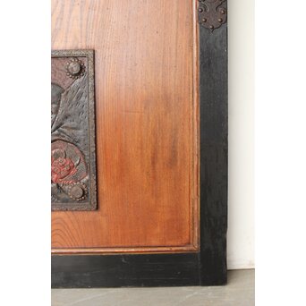 庄内手 鍾馗大鉄金具蔵戸　W0178Y 