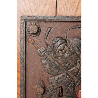 庄内手 鍾馗大鉄金具蔵戸　W0178Y 