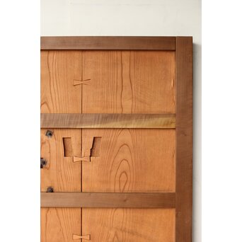 庄内手 鍾馗大鉄金具蔵戸　W0178Y 