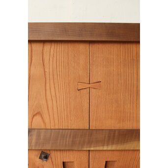 庄内手 鍾馗大鉄金具蔵戸　W0178Y 