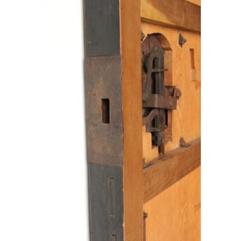 庄内手 鍾馗大鉄金具蔵戸　W0178Y 