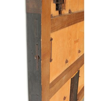 庄内手 鍾馗大鉄金具蔵戸　W0178Y 