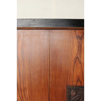 庄内手 鍾馗大鉄金具蔵戸　W0178Y 