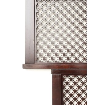 七宝組子欄間 3枚1組　R0440 