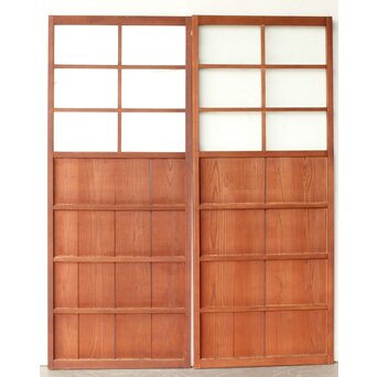 レトロクリアガラス戸 2枚1組　GD0250 ウラ