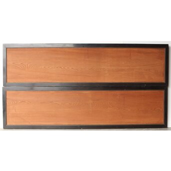 竜田川 欅一枚板木彫欄間 2枚1組　R0443Y ウラ