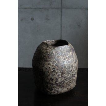 和太守卑良 流彡文器 杉文壺 花器　P501 