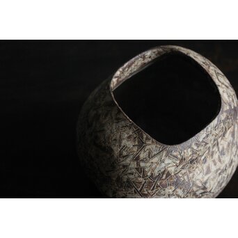 和太守卑良 流彡文器 杉文壺 花器　P501 