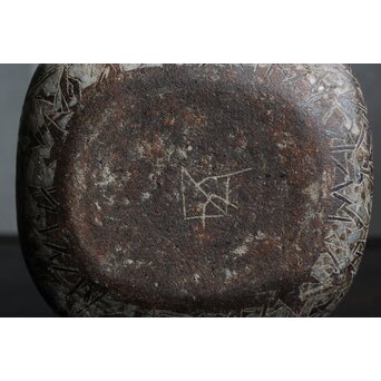 和太守卑良 流彡文器 杉文壺 花器　P501 