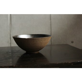 雲林院宝山/寶山 銀彩南蛮丸形 菓子器 　P502 