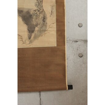 風外本高 禅画 五百羅漢図 紙本掛軸　Z562 