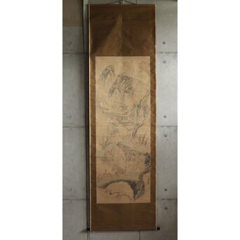 風外本高 禅画 五百羅漢図 紙本掛軸　Z562