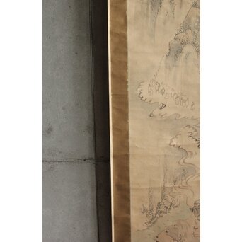 風外本高 禅画 五百羅漢図 紙本掛軸　Z562 