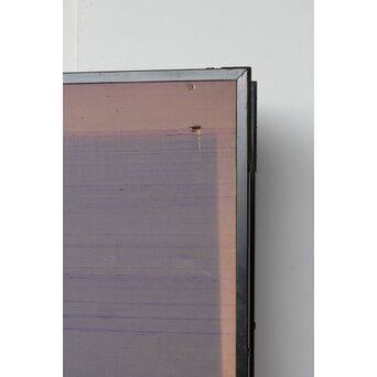 堀田秀叢 鷹松図 一双 銀屏風　Z563 