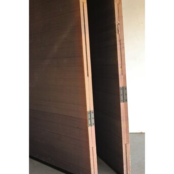 堀田秀叢 鷹松図 一双 銀屏風　Z563 