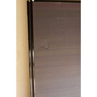 堀田秀叢 鷹松図 一双 銀屏風　Z563 