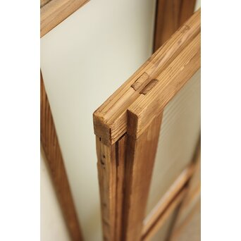 中型 花黄色ガラス戸　GD0251 