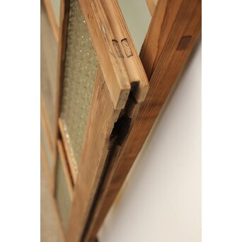 中型 花黄色ガラス戸　GD0251 