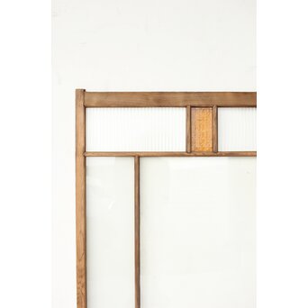 中型 花黄色ガラス戸　GD0251 