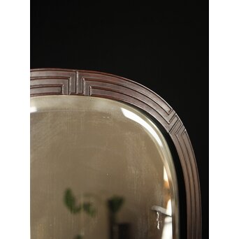 太田萬吉作か 指物唐木鏡台　X474 