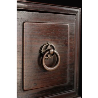 太田萬吉作か 指物唐木鏡台　X474 