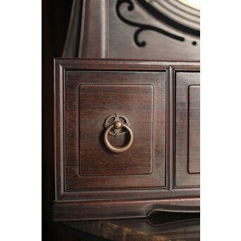 太田萬吉作か 指物唐木鏡台　X474 