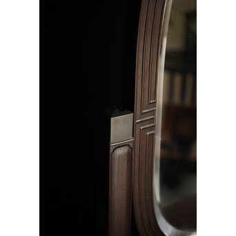 太田萬吉作か 指物唐木鏡台　X474 