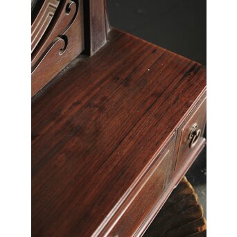 太田萬吉作か 指物唐木鏡台　X474 