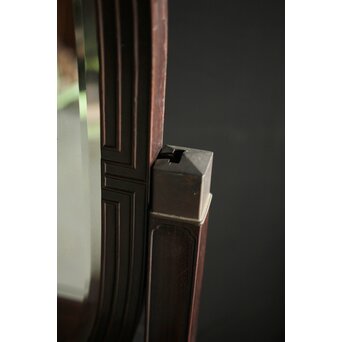 太田萬吉作か 指物唐木鏡台　X474 