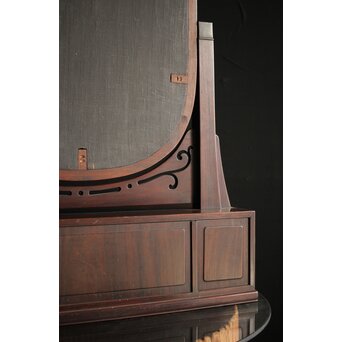 太田萬吉作か 指物唐木鏡台　X474 