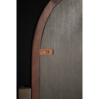 太田萬吉作か 指物唐木鏡台　X474 