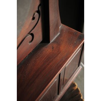 太田萬吉作か 指物唐木鏡台　X474 