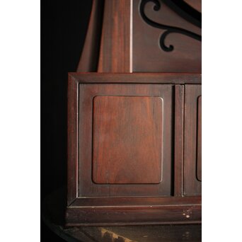 太田萬吉作か 指物唐木鏡台　X474 