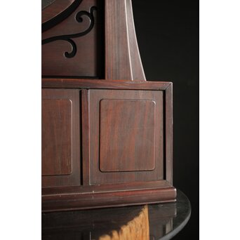 太田萬吉作か 指物唐木鏡台　X474 