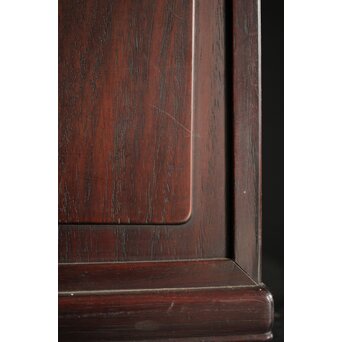 太田萬吉作か 指物唐木鏡台　X474 