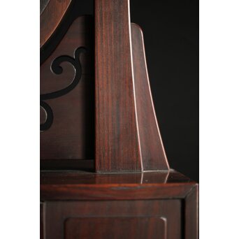 太田萬吉作か 指物唐木鏡台　X474 