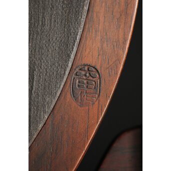 太田萬吉作か 指物唐木鏡台　X474 